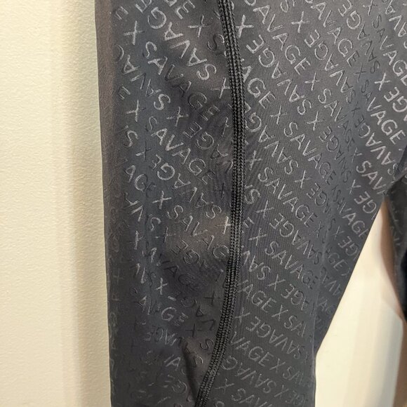 Savage X Fenty Black Logo High Waisted Leggings Size 3X - Picture 4 of 8